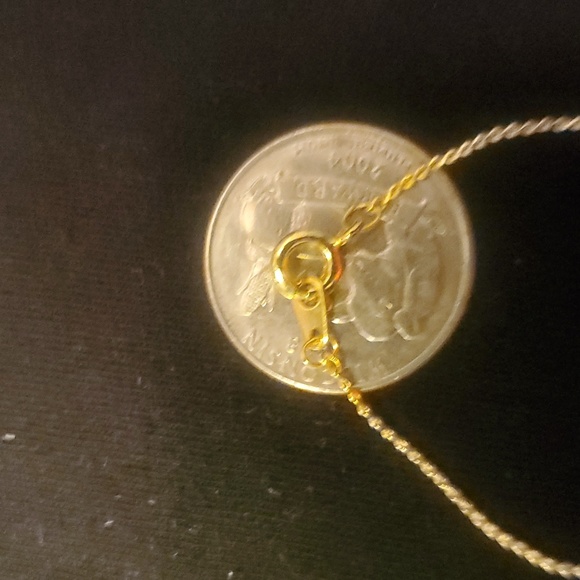 Custom Made Necklace- Goldtone Elaine - Picture 3 of 4